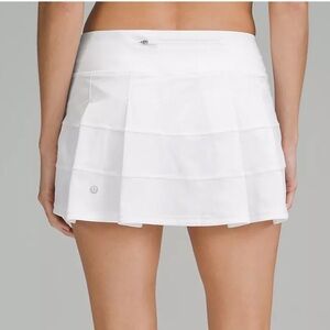 Lululemon Pace Rival Mid-Rise Skirt - white, size 4